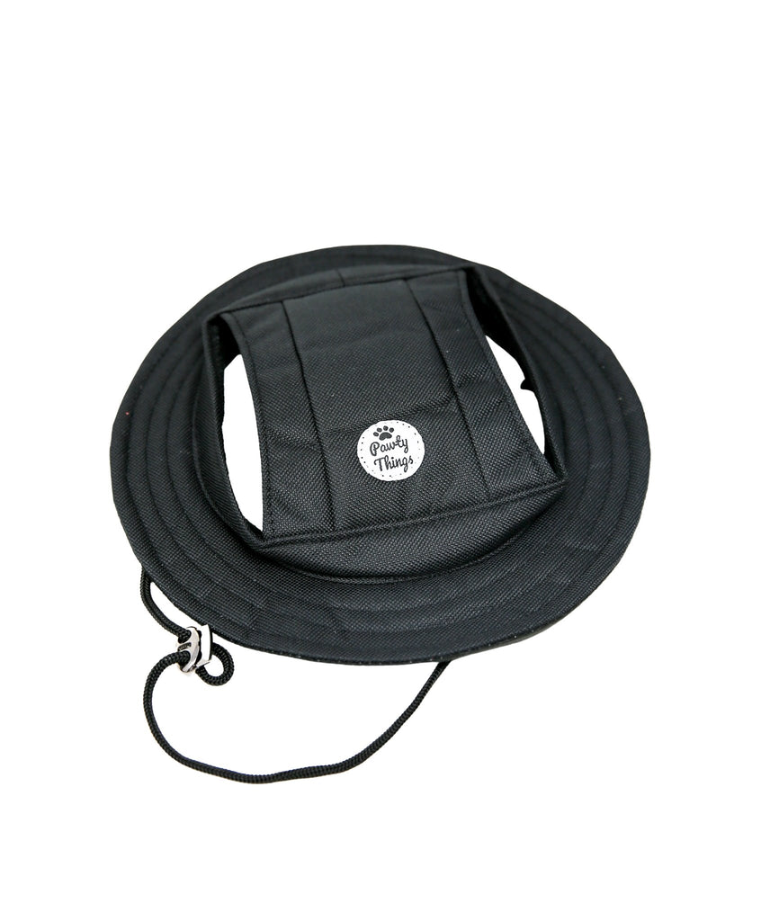 Kai Dog Bucket Hat (Black) - PAWTY THINGS