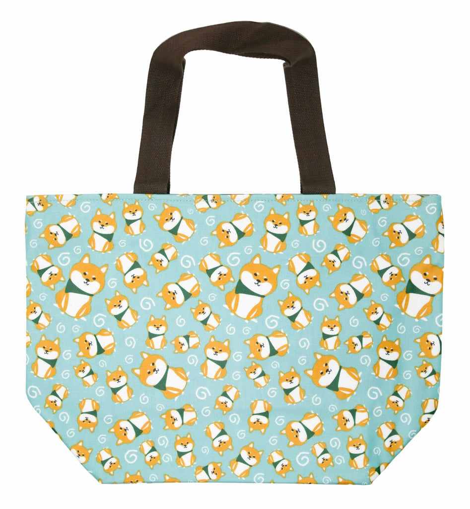 Miso Shiba Large Tote Bag (Turquoise-Kyo) - PAWTY THINGS