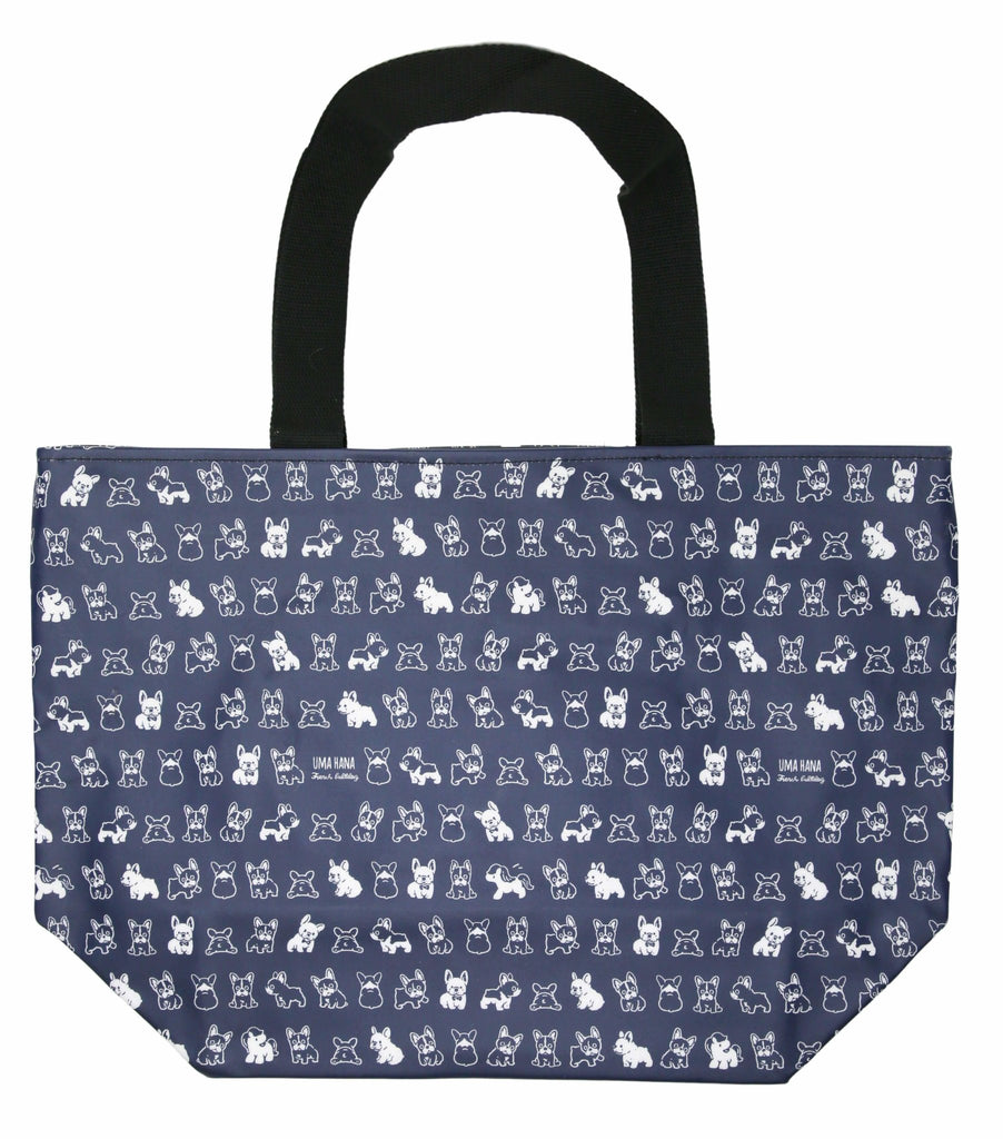Winston Frenchie Large Tote Bag (Navy) - PAWTY THINGS