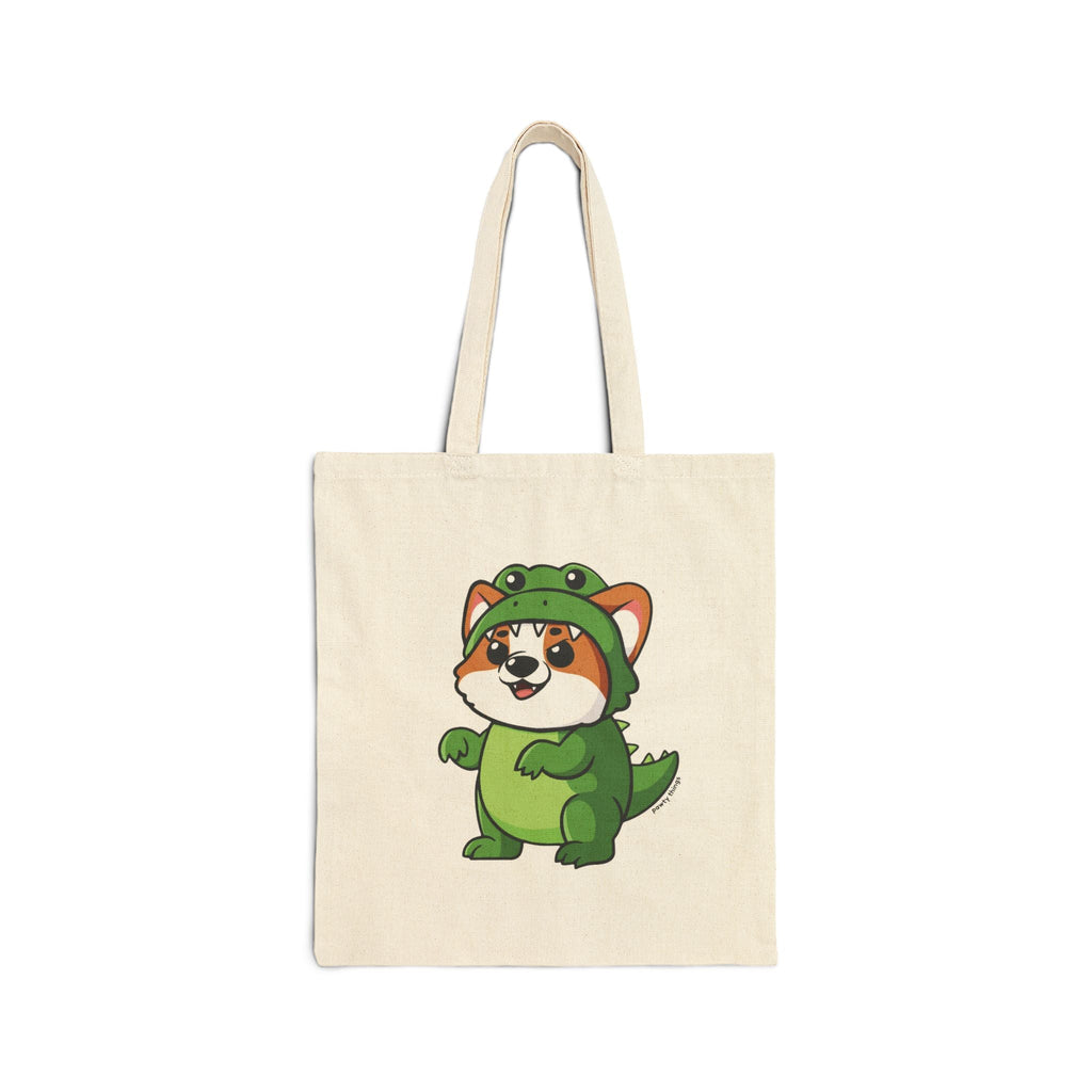 Dino Corgi Tote Bag - PAWTY THINGS